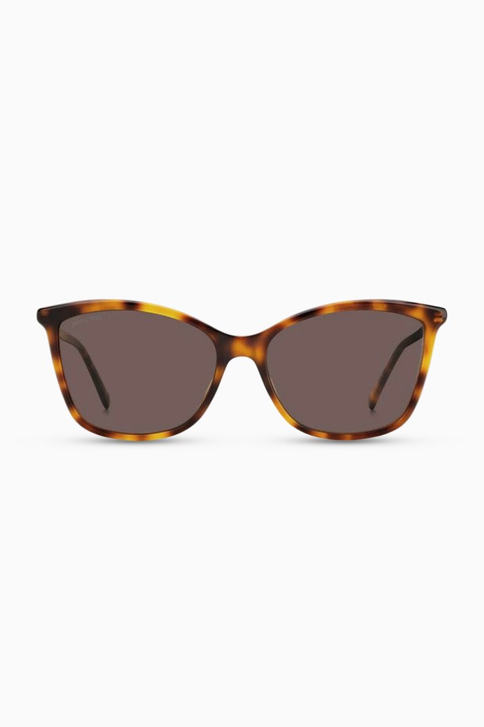 Square Sunglasses in Acetate & Metal, Brown