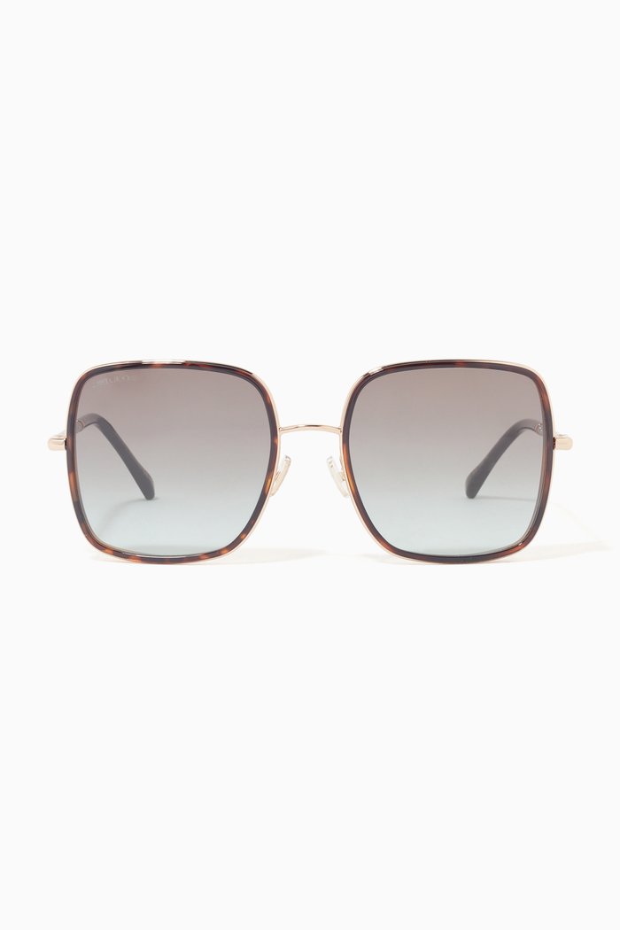

Jayla Sunglasses in Metal & Acetate, Gold
