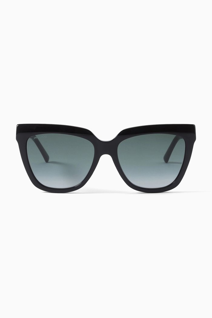 

D-frame Sunglasses in Acetate, Black