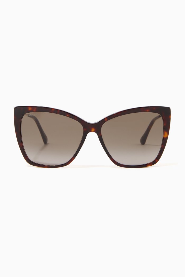 Seba Square Sunglasses in Acetate, Brown