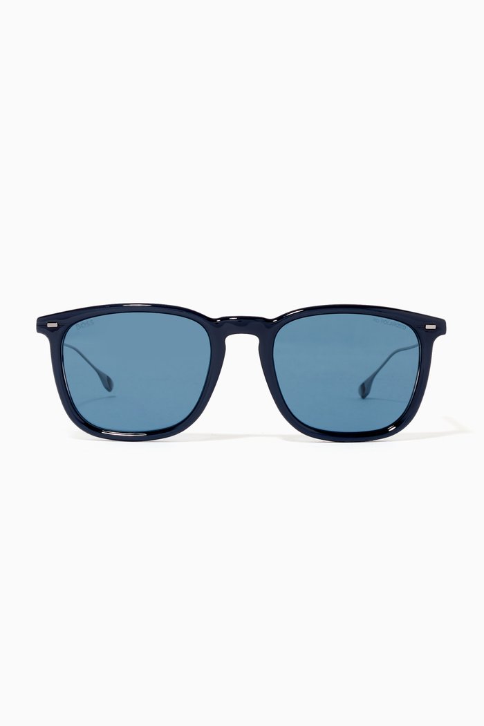 

Rectangular Sunglasses, Blue