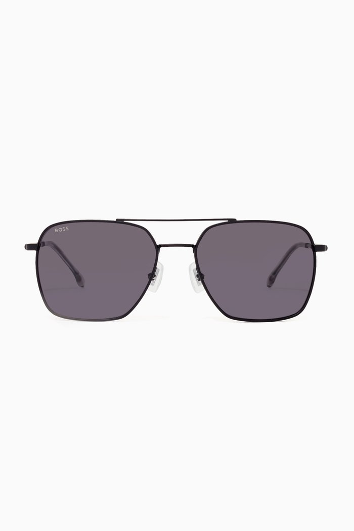 

Square Sunglasses, Black