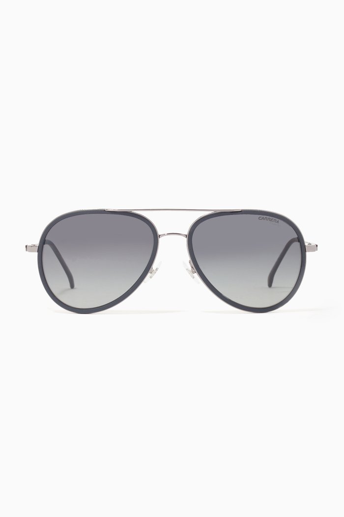 

1044/S Sunglasses in Acetate & Metal, Black