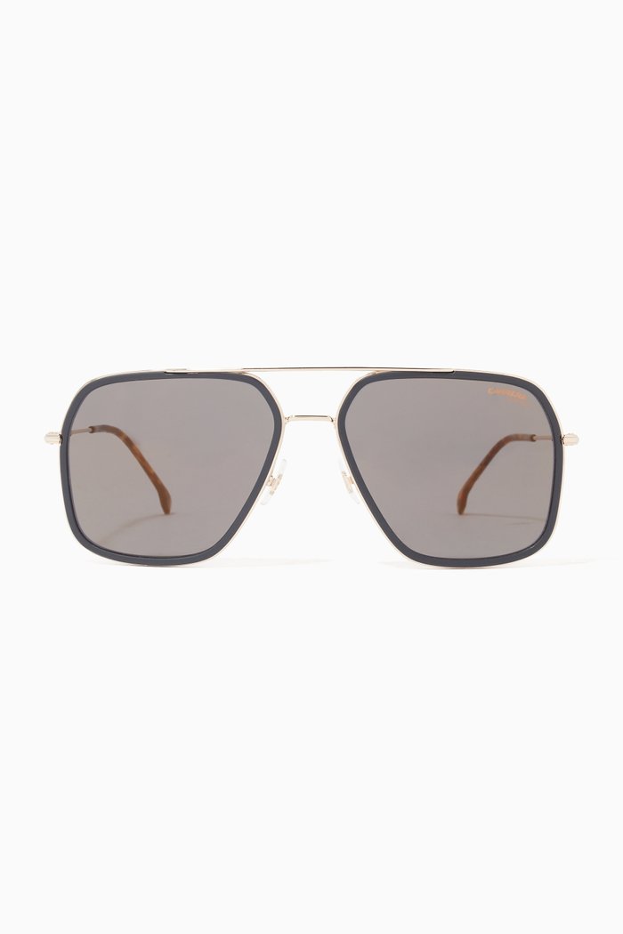 

273/S Sunglasses in Metal & Acetate, Gold