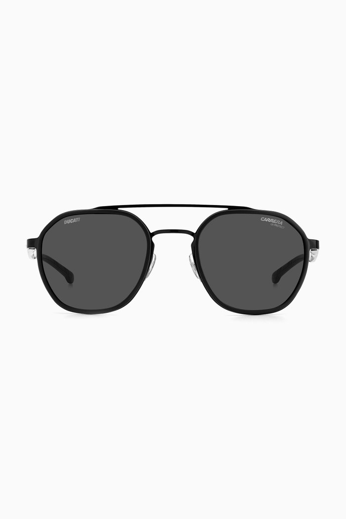 

Ducati Round Sunglasses in Metal, Black