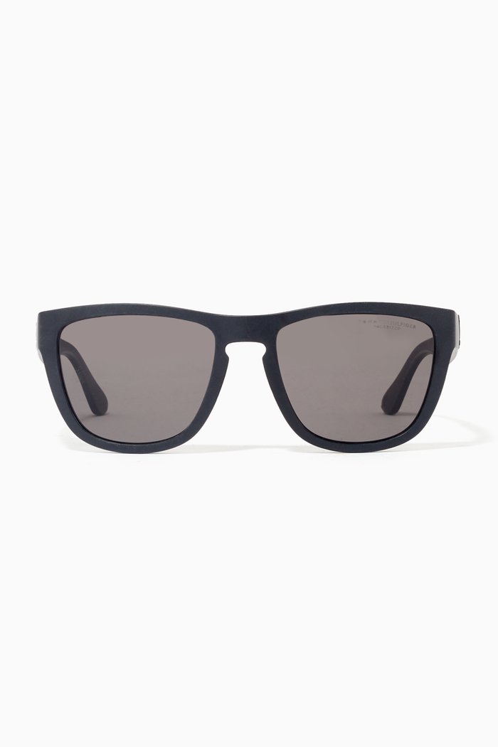 

Rectangle Sunglasses in Acetate, Black
