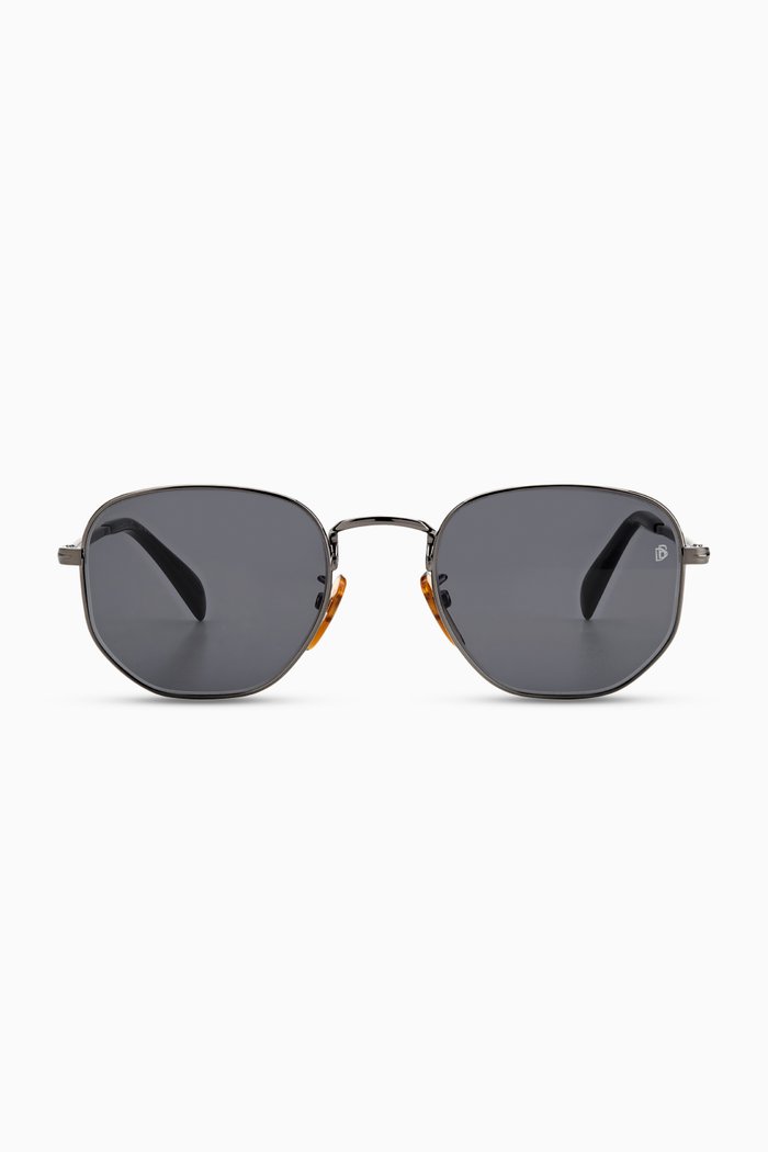 

Man DB 1040 Aviator Sunglasses in Metal, Black