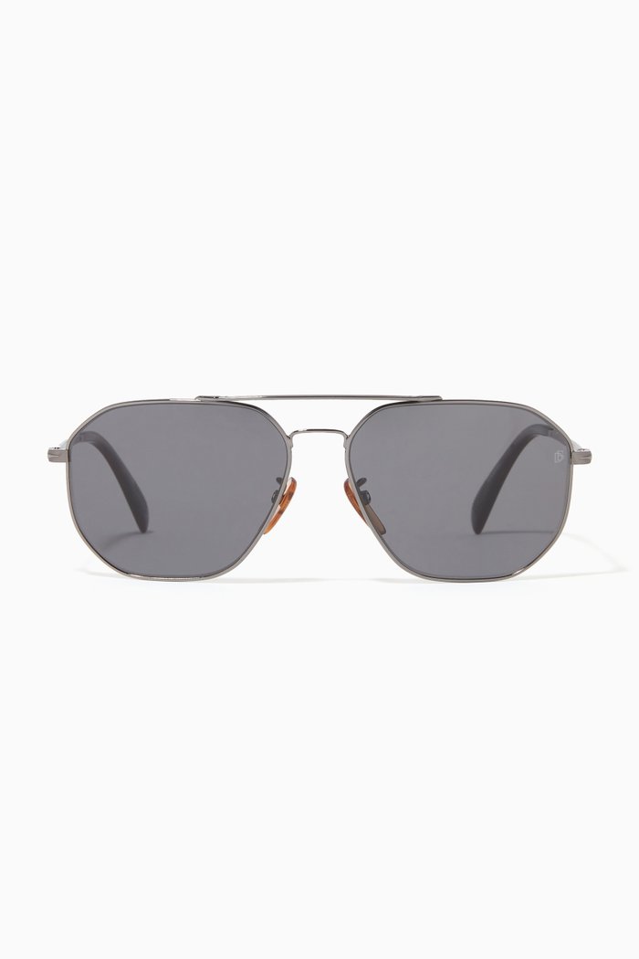 

1041/S Aviator Sunglasses in Metal, Grey