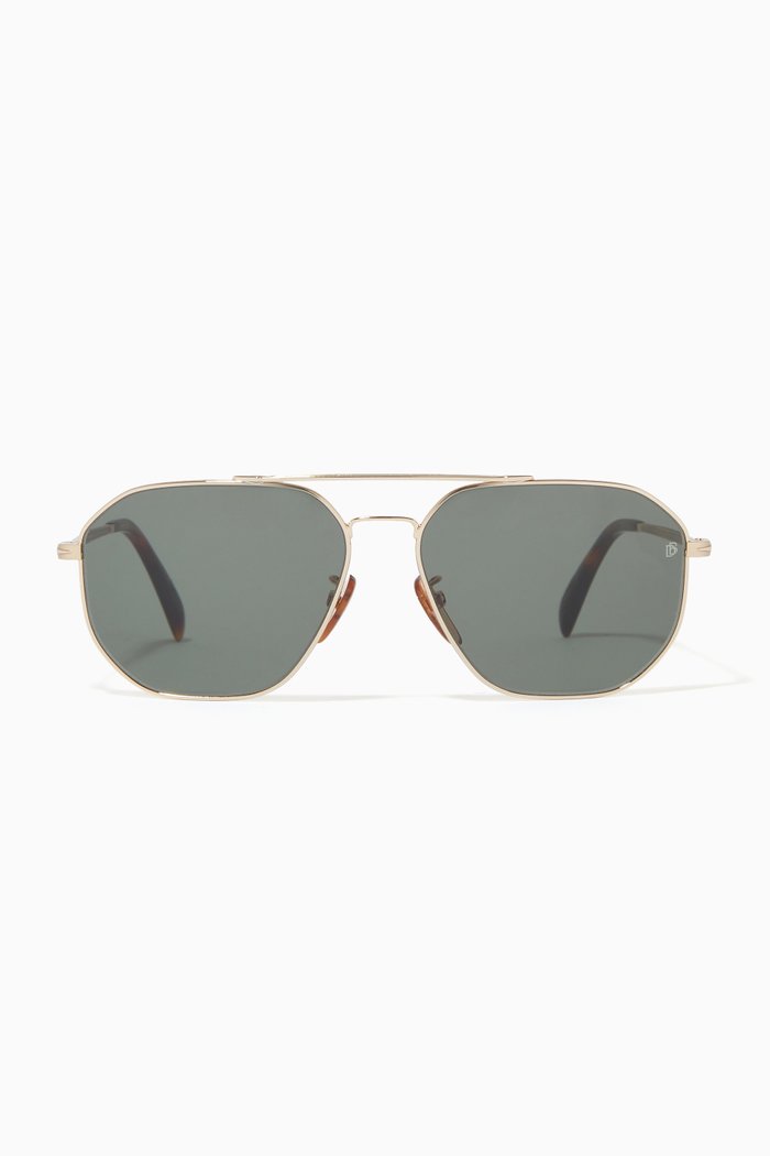 

1041/S Aviator Sunglasses in Metal, Yellow