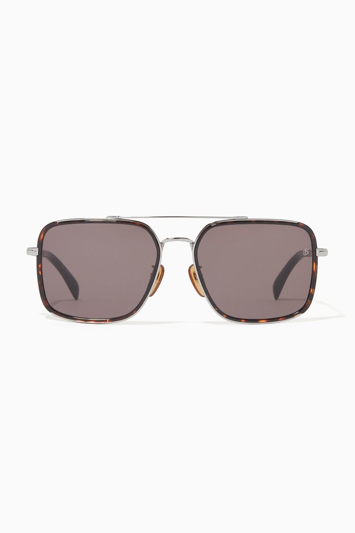 

7083/G/S Aviator Sunglasses in Metal, Brown