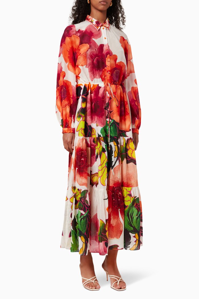 

Pretty As A Poppy Dress in Cotton, Red