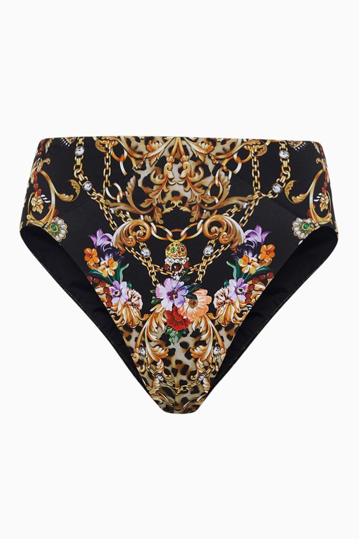 

A Night in the 90s High Rise Bikini Bottoms in Econyl®, Brown