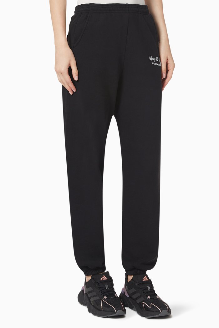 

Script Logo Sweatpants in Cotton, Black