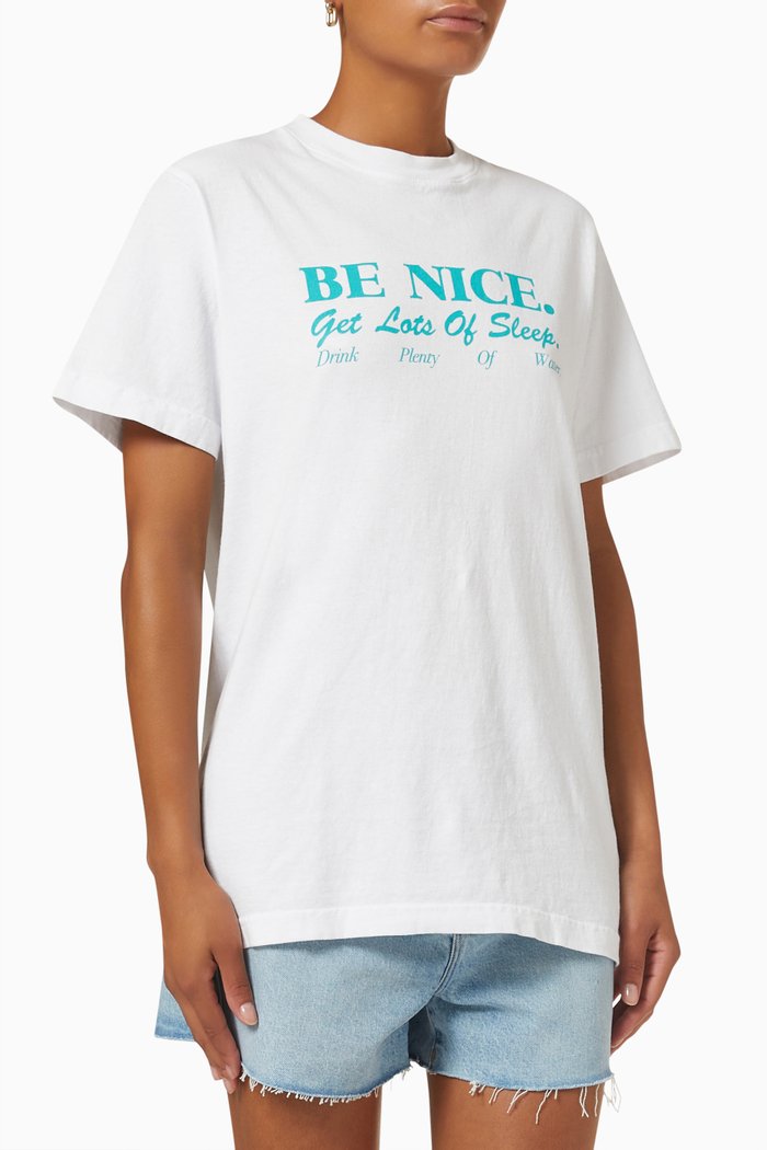 

Be Nice T-shirt in Cotton, White