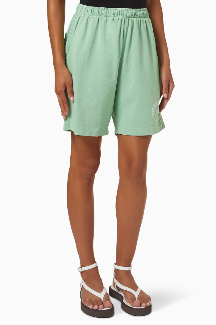 

Monaco Gym Shorts in Cotton, Green