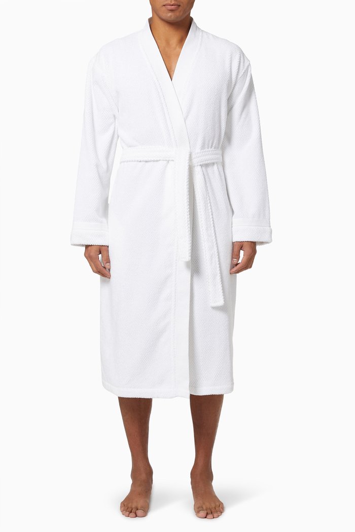 Miel Bathrobe in Cotton, White