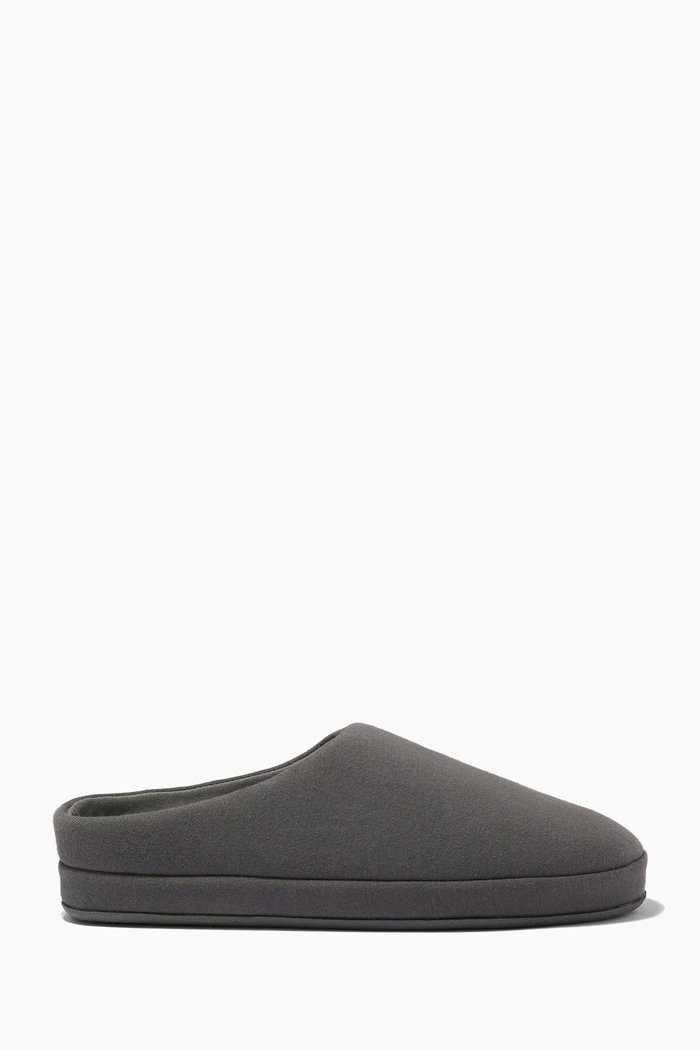 

Oliver Slippers in Cotton Knit, Grey