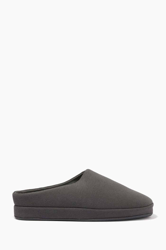 

Oliver Slippers in Cotton, Grey
