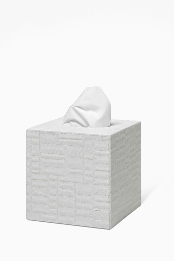 

George Tissue Box, 14 x 14cm, White