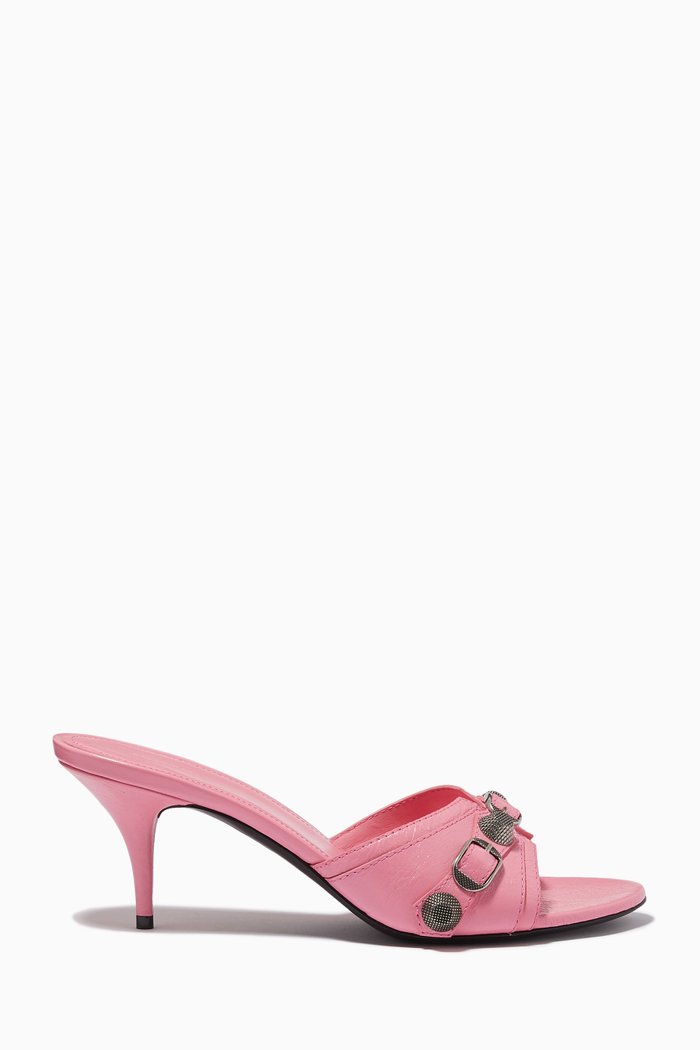 

Cagole Mules in Arena Lambskin, Pink