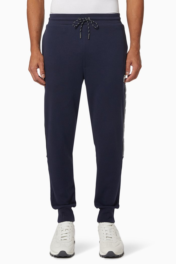 

Evergreen Logo Tape Joggers in Jersey, Blue