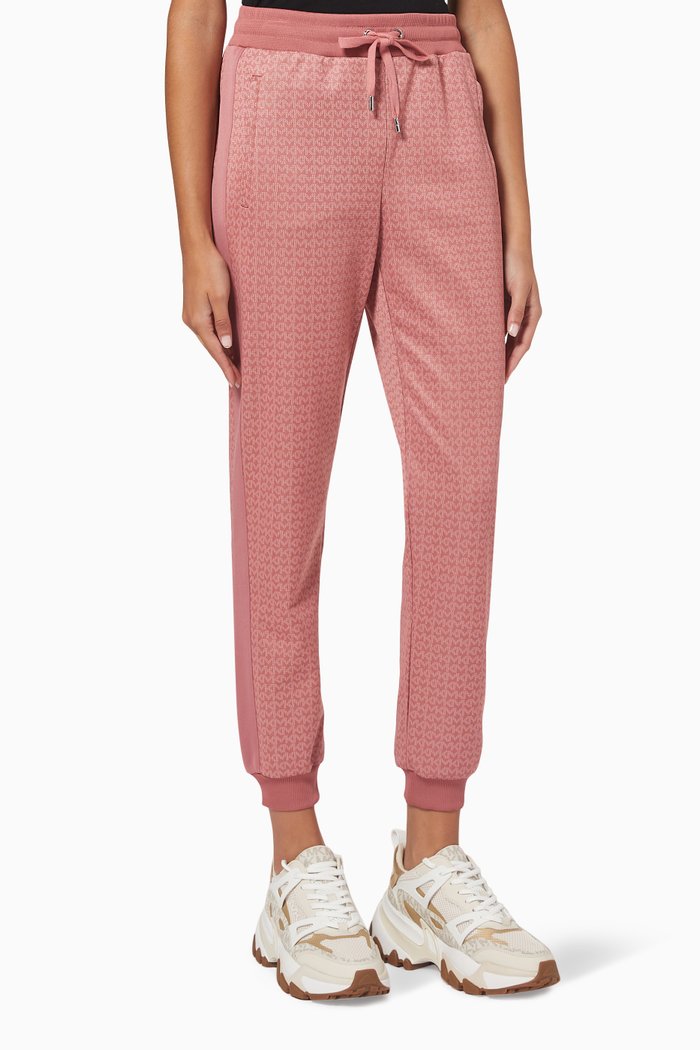 

MK Logo Dot Joggers in Jacquard, Red