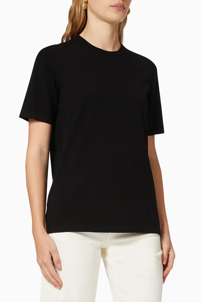

Classic Crewneck in Viscose Jersey, Black
