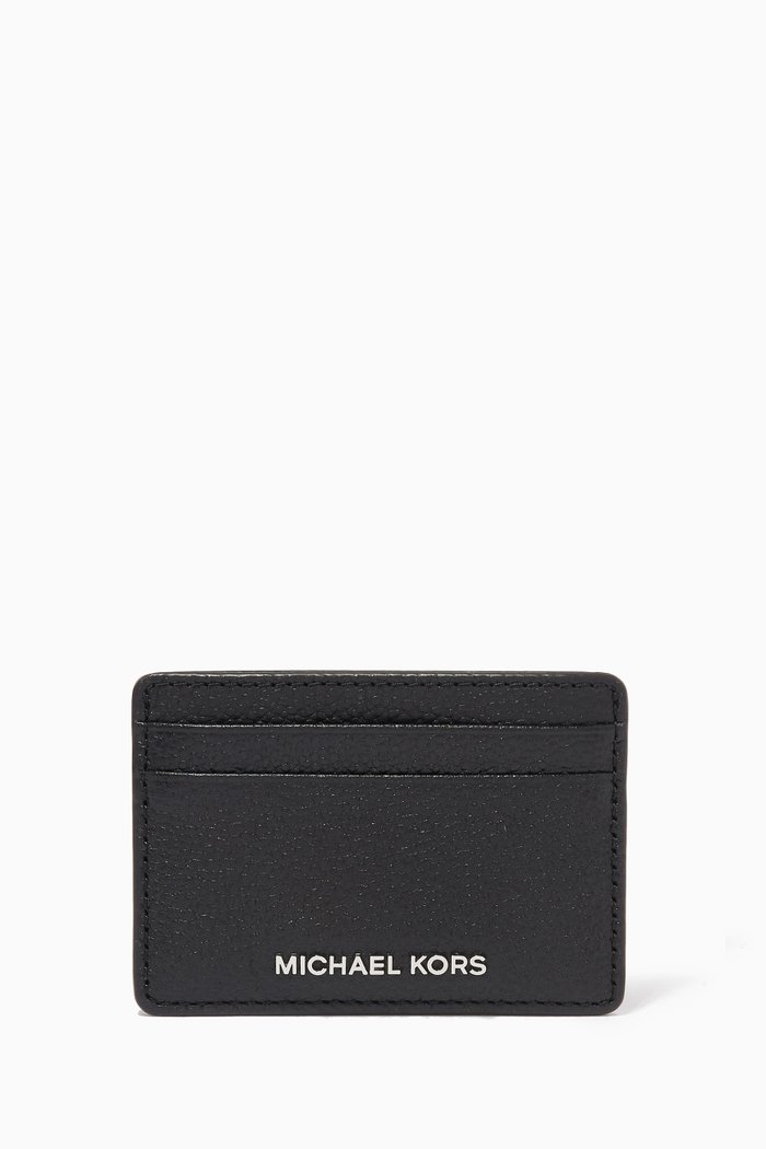 

Card Case in Pebbled Leather, Black