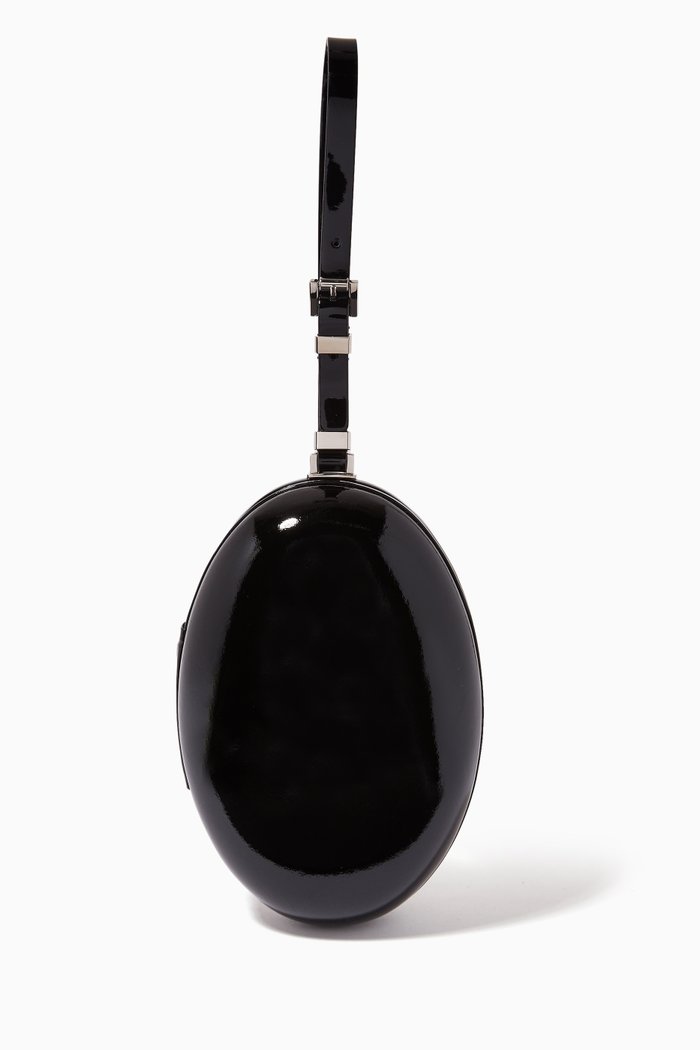 

Gramercy Minaudière Wristlet in Patent Leather, Black