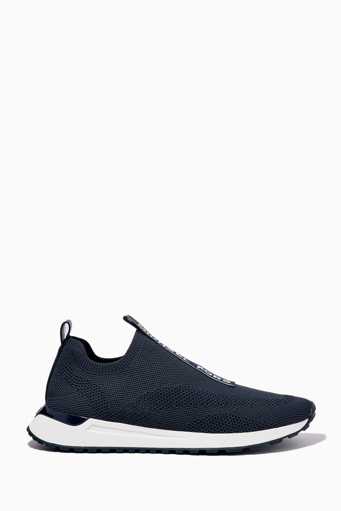 

Miles Slip-on Sneaker in Stretch Knit, Blue