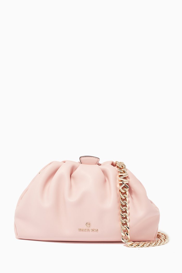 

Small Nola Shoulder Bag in Leather, Red