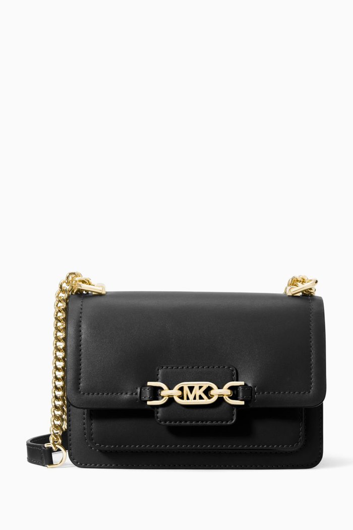 

Heather Extra-small Crossbody Bag in Leather, Black