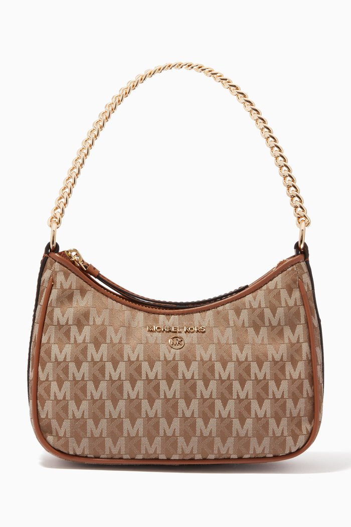 

Jet Set Shoulder Bag in Monogram Canvas, Brown