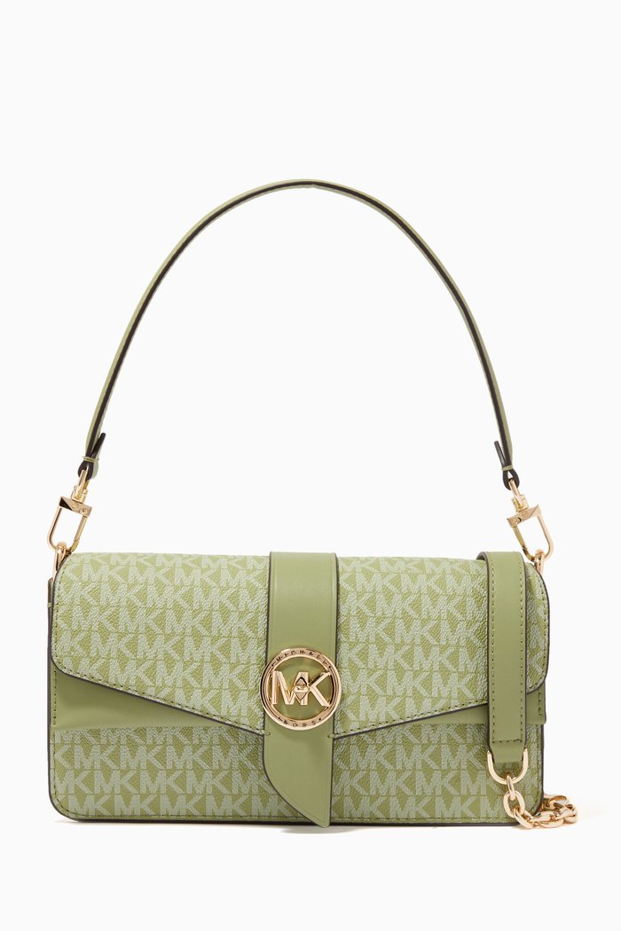 

Greenwich Shoulder Bag in Monogram Canvas, Green