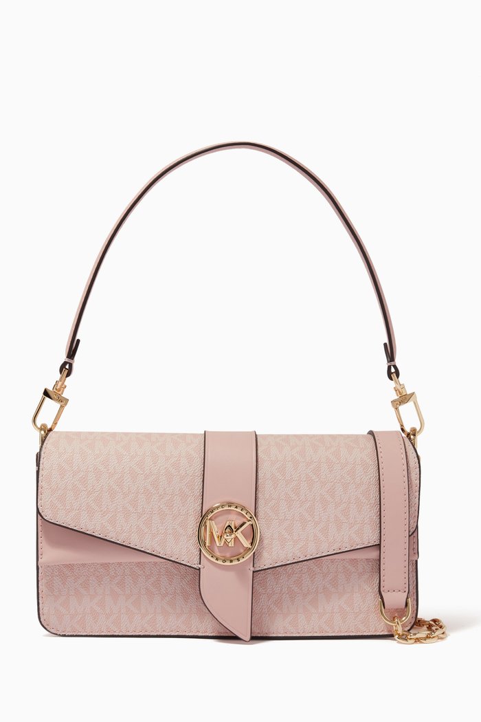 

Greenwich Shoulder Bag in Monogram Canvas, Red
