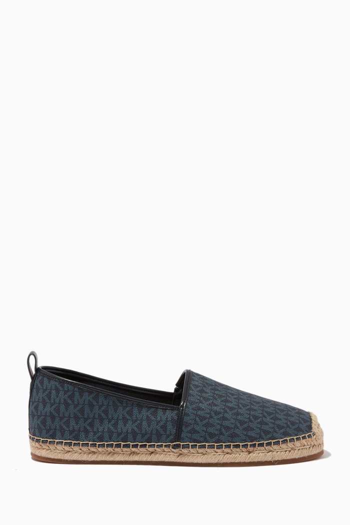 

Owen Logo Espadrilles in Monogram Canvas, Blue