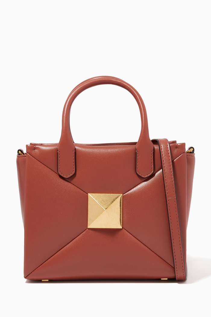 

One Stud Small Handbag in Nappa, Brown