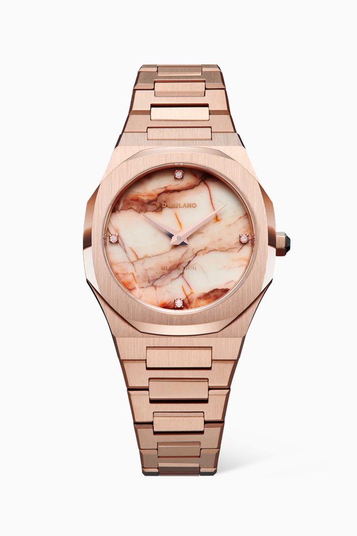 

Ultra Thin Marble Quartz Watch, Multicolour