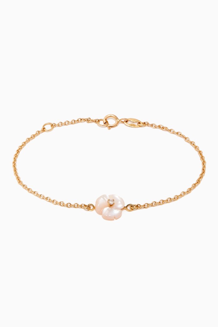 

Floral Diamond Bracelet in 18kt Yellow Gold