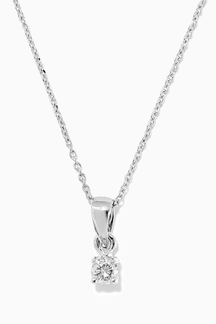 

Pendant Diamond Necklace in 18kt White Gold