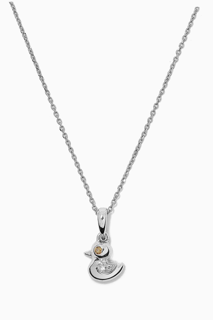 

Duck Pendant Diamond Necklace in 18kt White Gold