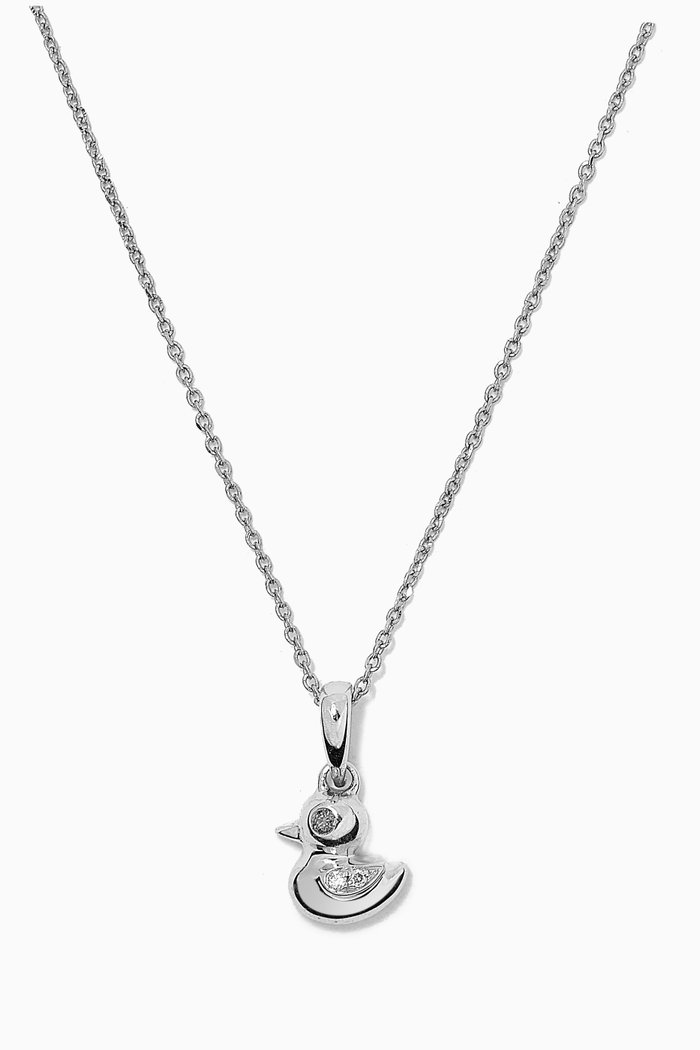 

Pendant Diamond Necklace in 18kt White Gold