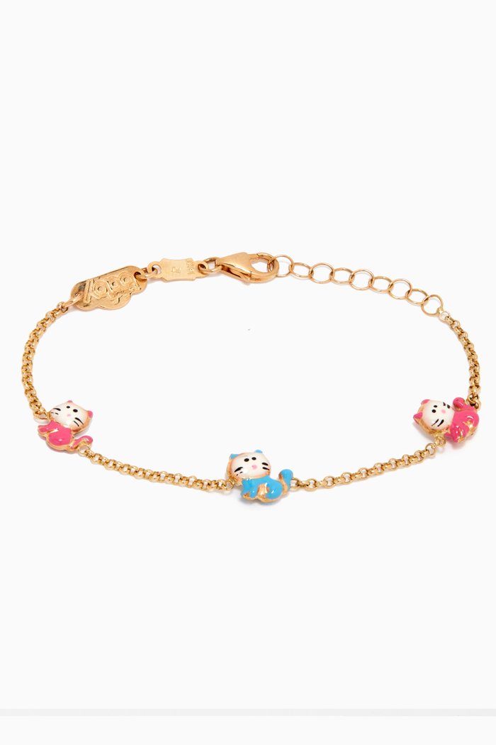 

Triple Kitten Bracelet in 18kt Yellow Gold