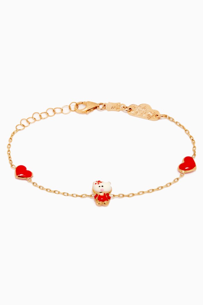

Heart & Kitten Bracelet in 18kt Yellow Gold