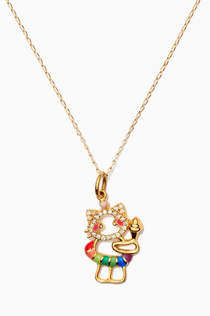 

Maya the Kitten Diamond Necklace in 18kt Yellow Gold