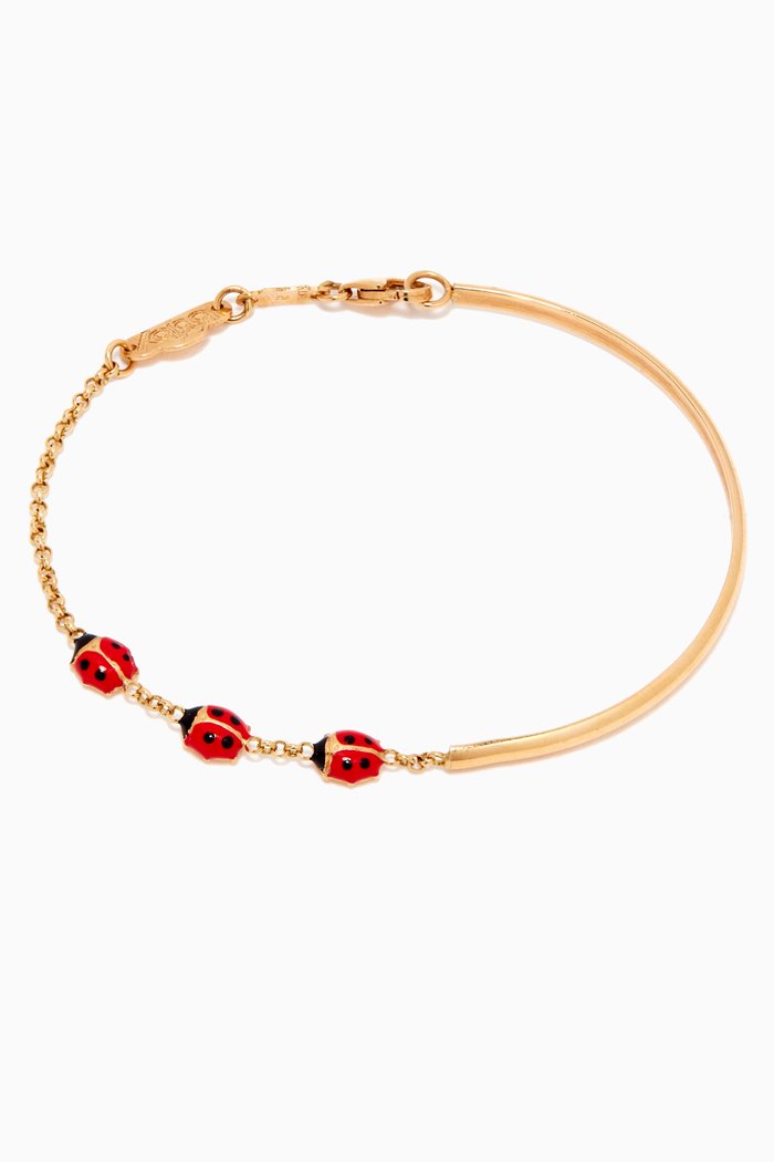 

Ladybug Bangle Bracelet in 18kt Yellow Gold