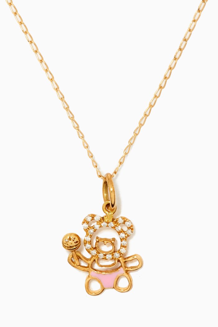 

Oscar the Teddy Diamond Necklace in 18kt Yellow Gold