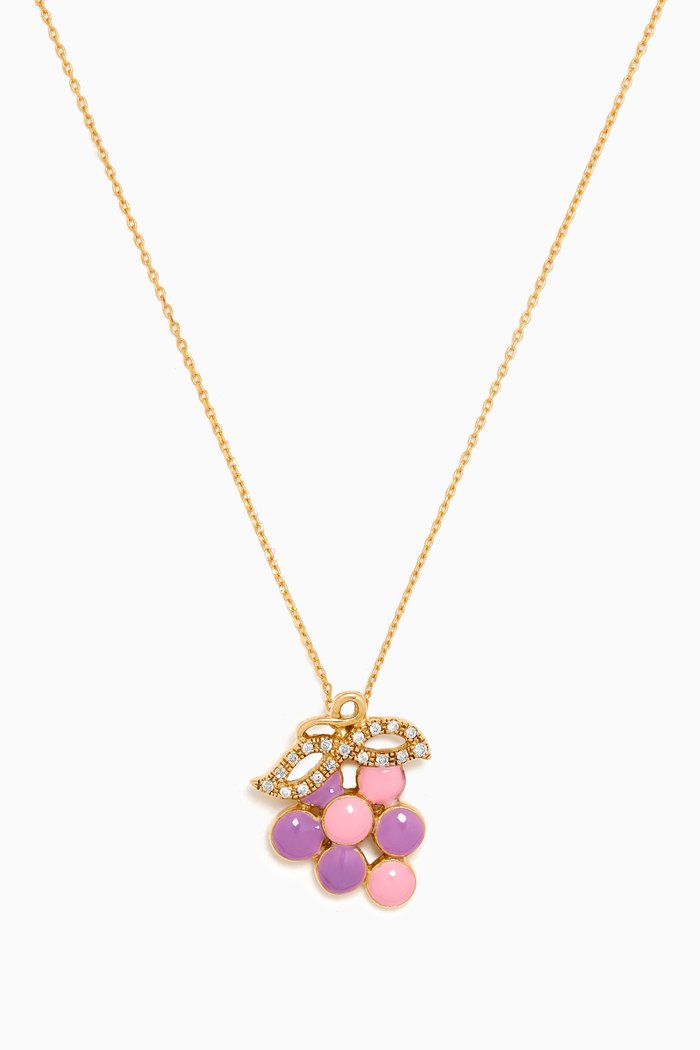 

Grapes Diamond Pendant Necklace in 18kt Gold