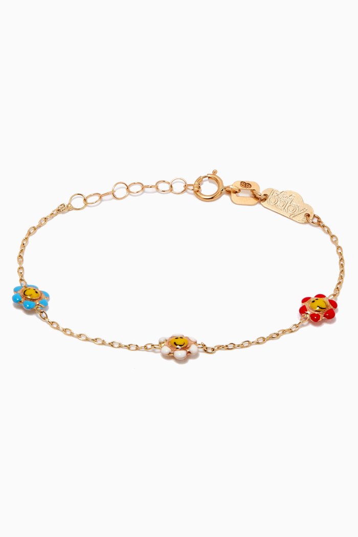 

Smiley Floral Bracelet in 18kt Yellow Gold