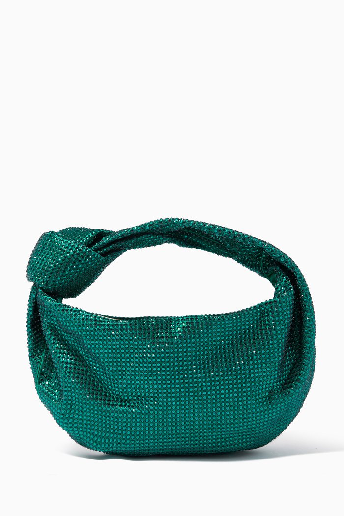 

Mini Jodie Bag in Hotfix Crystal, Green